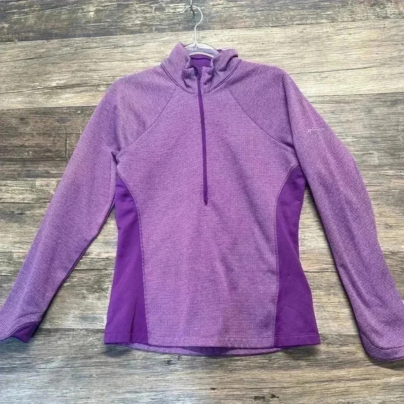 Columbia Women’s Purple Half Zip size Medium - Picture 1 of 4
